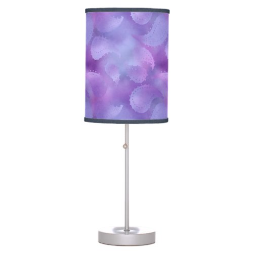 Gradient pink lilac blue modern batik style table lamp