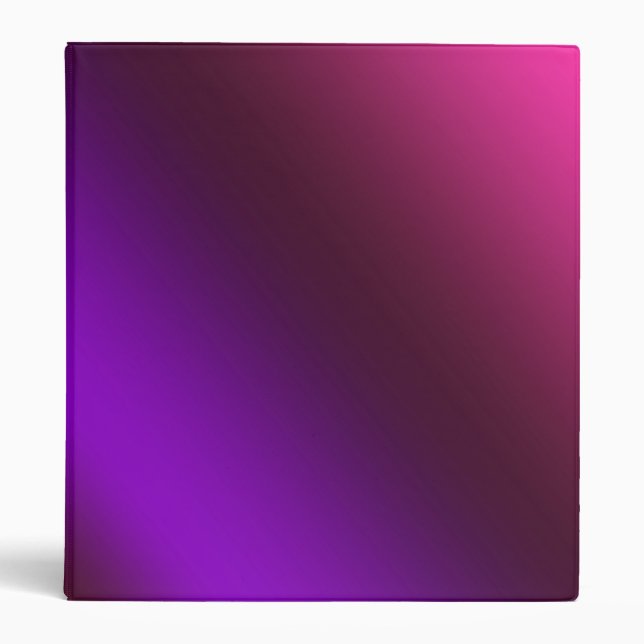 Gradient, pink-purple 3 ring binder (Front)