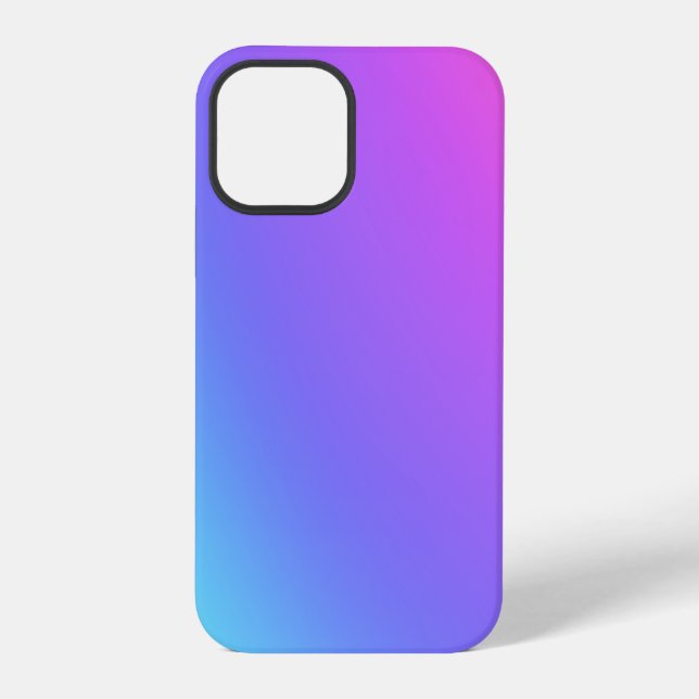  Gradient Pink, Purple, Blue Iphone Case (Back)