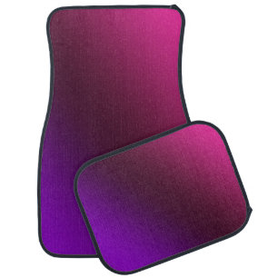 Gradient, pink-purple car floor mat