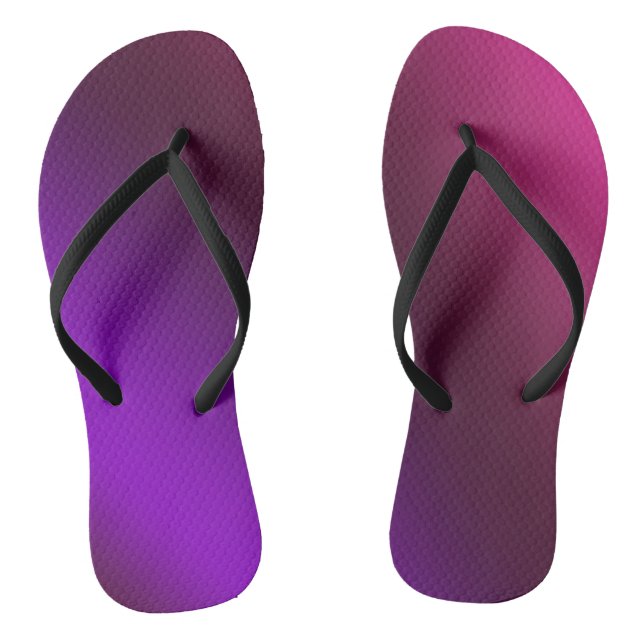 Gradient, pink-purple flip flops (Footbed)