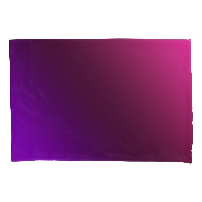 Gradient, pink-purple pillow case (Front)