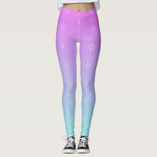 Pastel Star White Tights