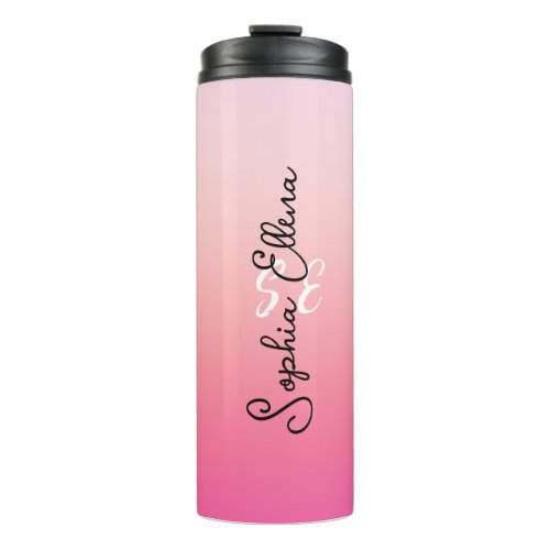 Gradient Pink  Thermal Tumbler