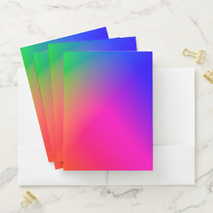 Gradient Pocket Folder