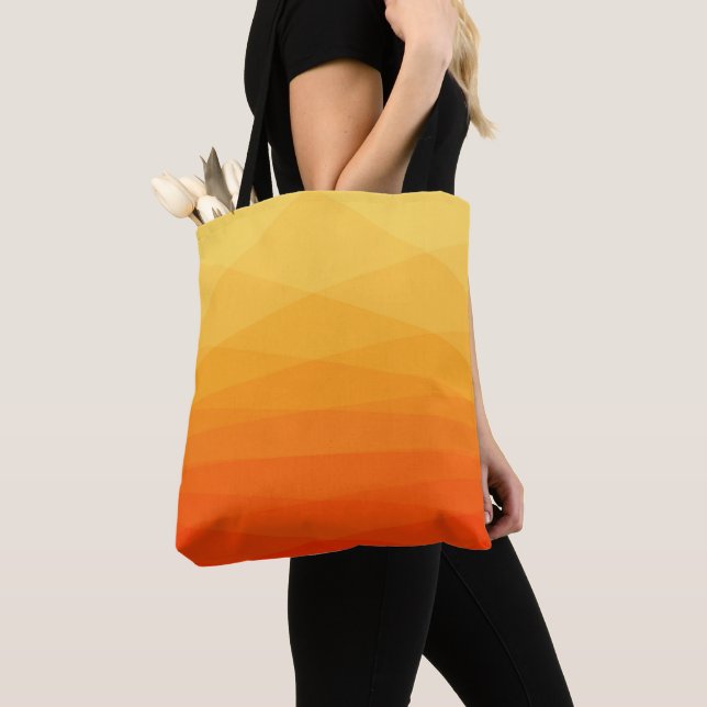 Gradient Polygonal Tote Bag (Close Up)
