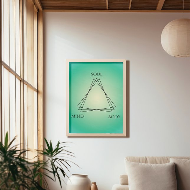 Gradient Poster Mind Body and Soul, Aura poster (Creator Uploaded)