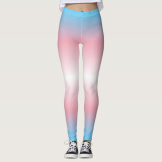 Gradient Pride Patten: Trans Leggings