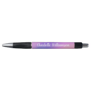 Gradient Purple Boho Watercolor Personalized Name  Pen