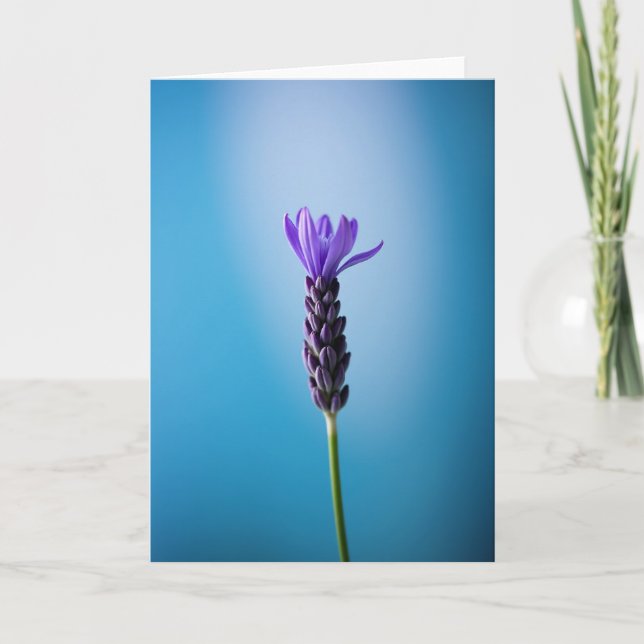 Gradient Purple Flower Card (Front)