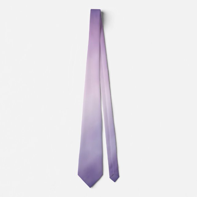 Gradient Purple, Lilac, Blue Elegant  Neck Tie (Front)