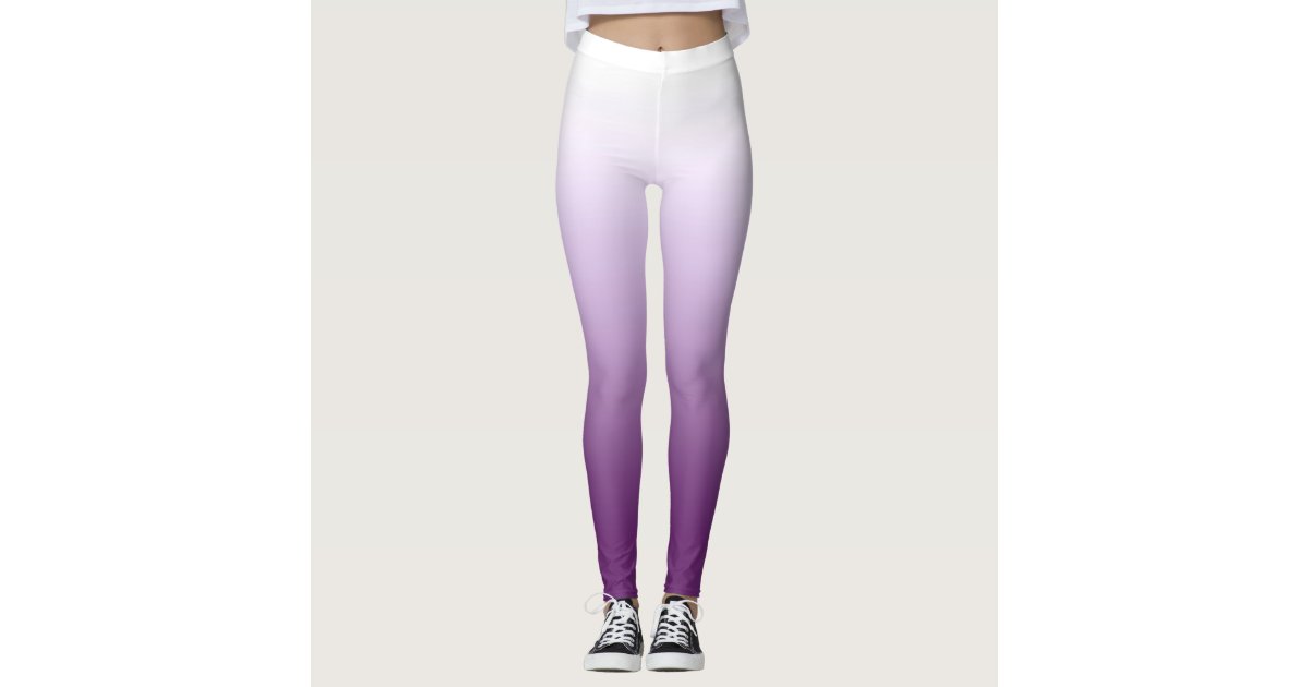 Inspire Leggings - Peach/Purple Ombre