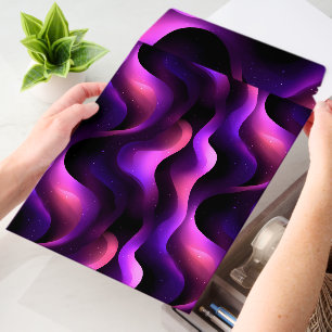 Gradient Purple Pink Fusion Dark Abstract Pattern Envelope Mailers