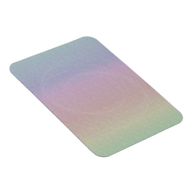 Gradient Rainbow Holo-Pattern with Dusty Swirl  Magnet (Right Side)