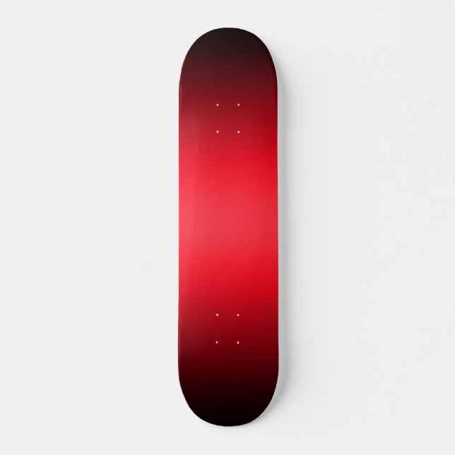 Gradient Red & Black Skateboard Template Deck (Front)