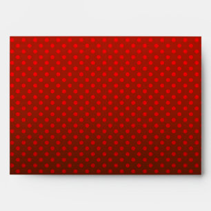 Gradient red gray polka dots print abstract femini envelope