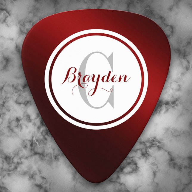 Gradient Red Personalized Guitar Pick (Creator Uploaded)