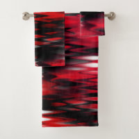 Gradient red to black fund forming abstract zigzag