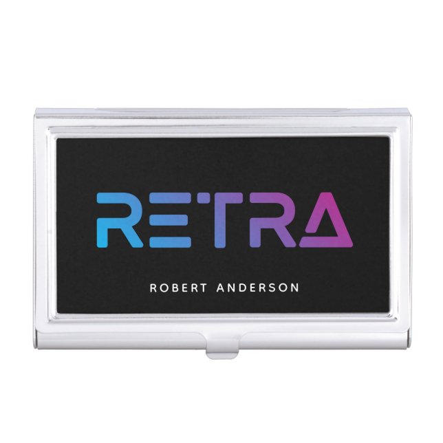Gradient Retra Business Card Case (Front)