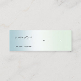 Gradient Script Earring Display mini Business Card