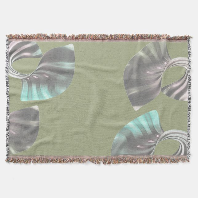 Gradient Shapes Throw Blanket (Front)