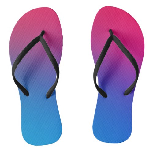 GRADIENT Simple  colorful  Slim Straps Flip Flops