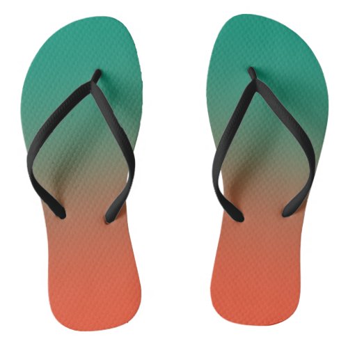 GRADIENT Simple  colorful  Slim Straps Flip Flops