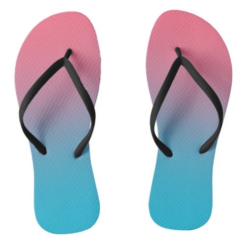 GRADIENT Simple  colorful  Slim Straps Flip Flops