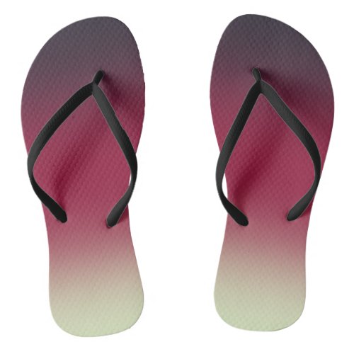 GRADIENT Simple  colorful  Slim Straps Flip Flops