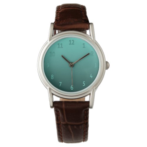 Gradient Simple Colorful Teal Watch