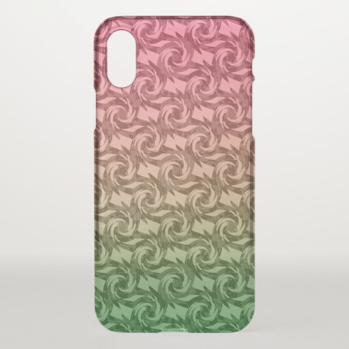 Gradient soft blur green pink yellow colors swirls iPhone x case