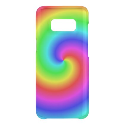 Gradient spiral rainbow-coloured uncommon samsung galaxy s8 case