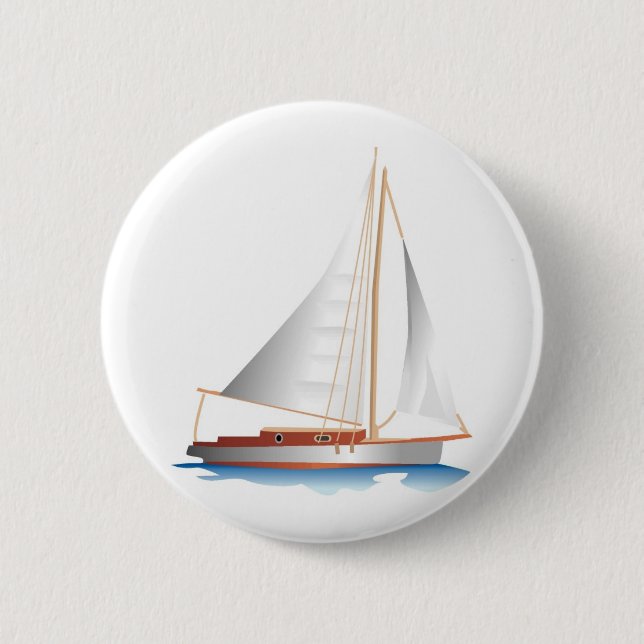 Gradient Style Sailboat Button (Front)