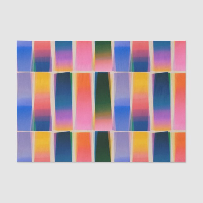 Gradient Stylish Chromatic Colors Theme Tissue Paper