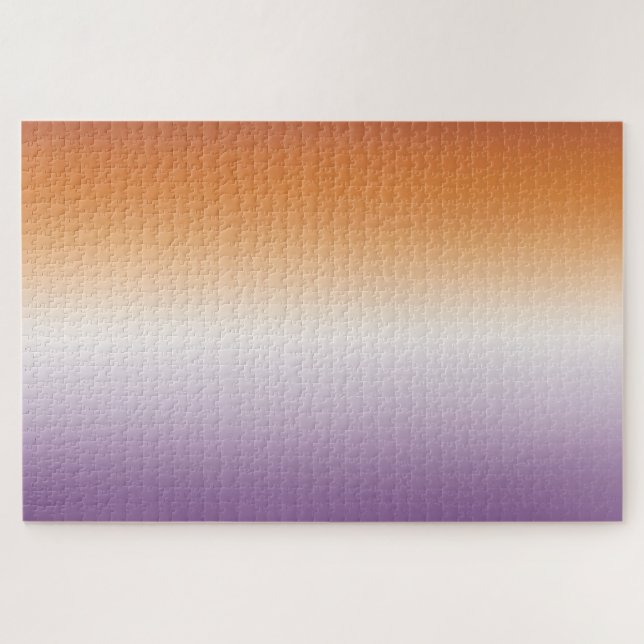 Gradient Subtle Lesbian Flag Hard Solving Jigsaw Puzzle (Horizontal)