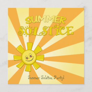Gradient Summer Solstice Party Invitation