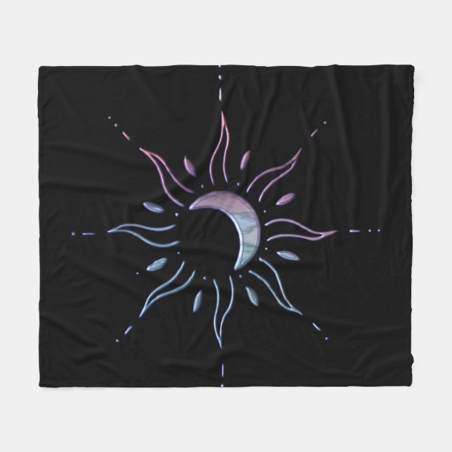 Gradient Sun Fleece Blanket (Front (Horizontal))