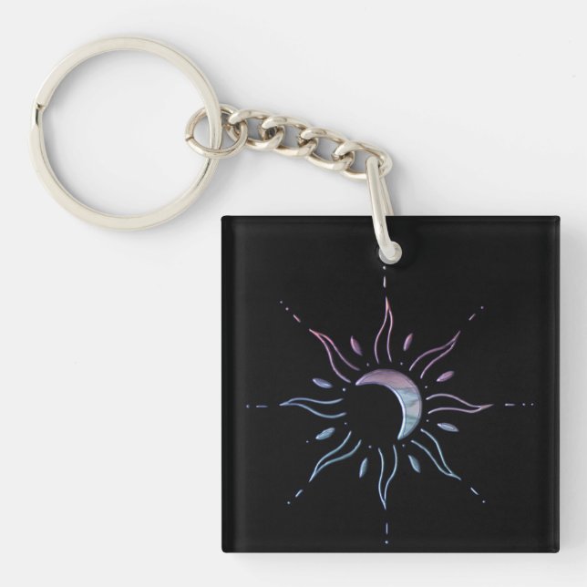 Gradient Sun Keychain (Front)