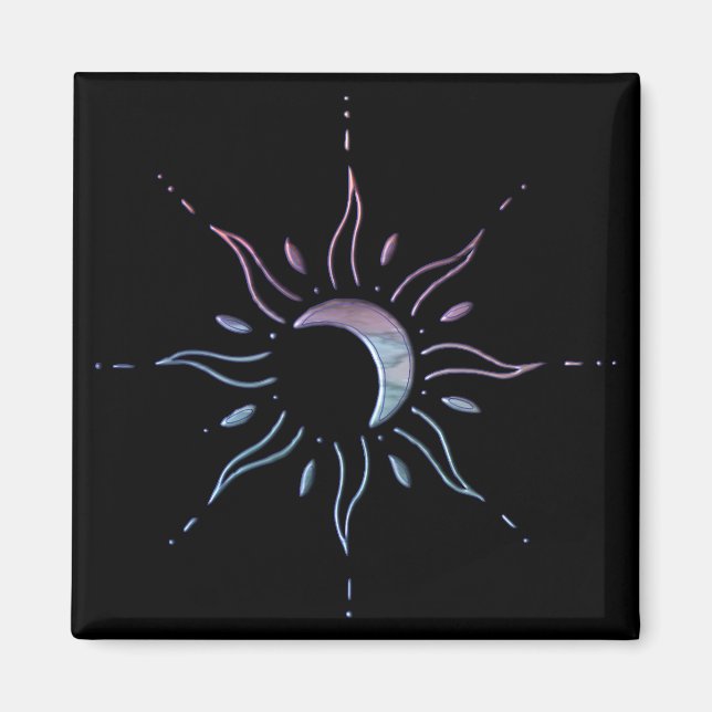 Gradient Sun Magnet (Front)