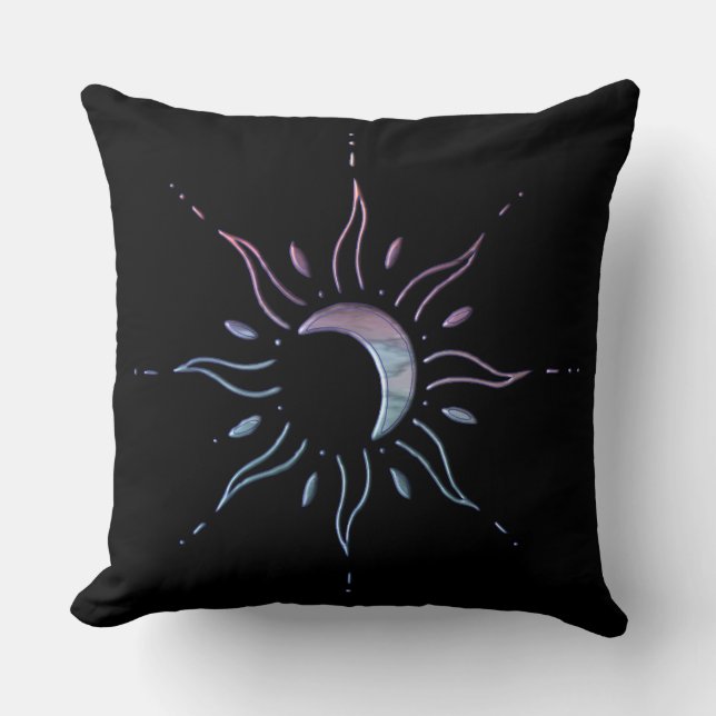 Gradient Sun Throw Pillow (Front)