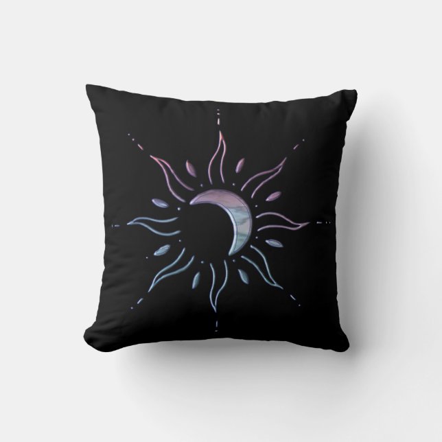 Gradient Sun Throw Pillow (Front)