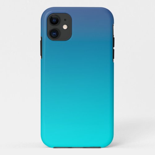 Gradient Teal Background iPhone 11 Case