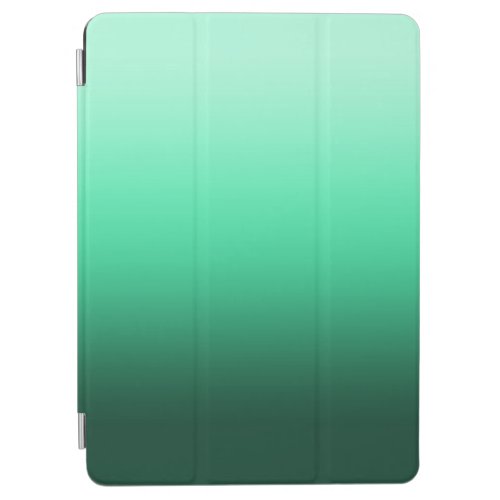 Gradient teal green ombre iPad air cover