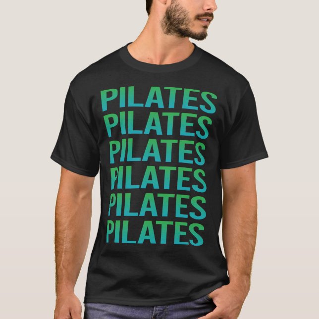 Gradient Text Pilates T-Shirt (Front)
