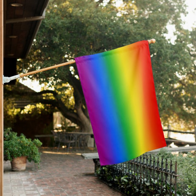 Gradient Traditional Gay Pride Flag (In SItu)