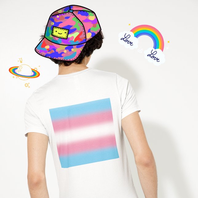 Gradient Transgender Pride Flag - Trans Flag T-Shirt (Creator Uploaded)