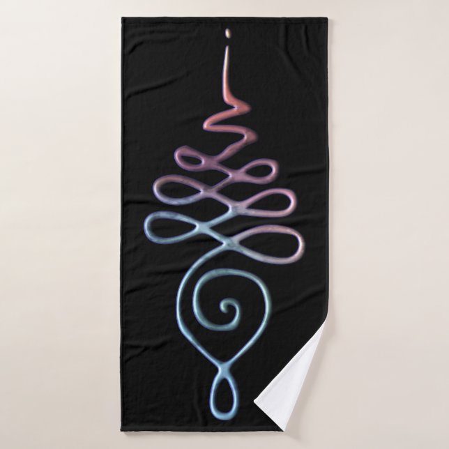 Gradient Unalome Bath Towel (Bath Towel)
