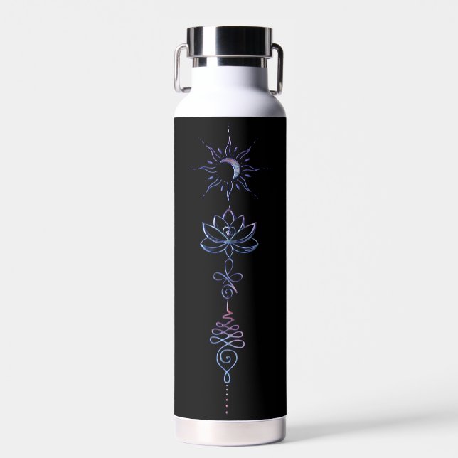 Gradient Unalome Group  Water Bottle (Front)