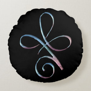 Gradient Unconditional Love Round Pillow