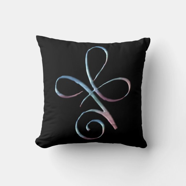 Gradient Unconditional Love Throw Pillow (Front)